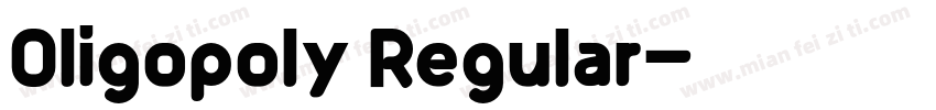 Oligopoly Regular字体转换